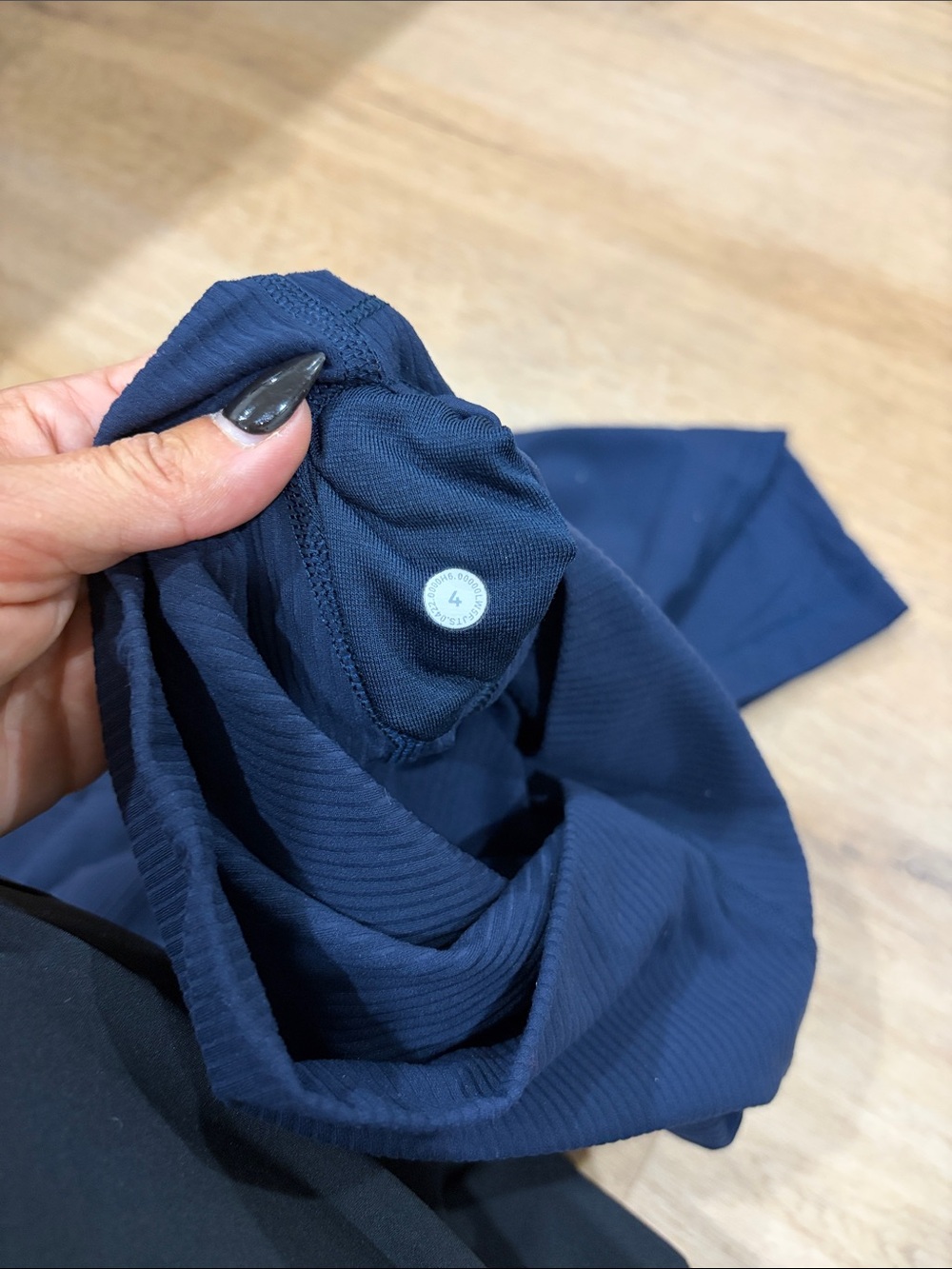 Navy Lululemon Align Ribbed Leggings 23” - Picture 4 of 4